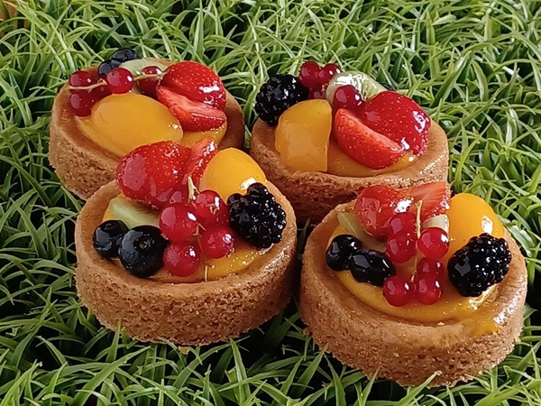 Fruit gebakje vegan